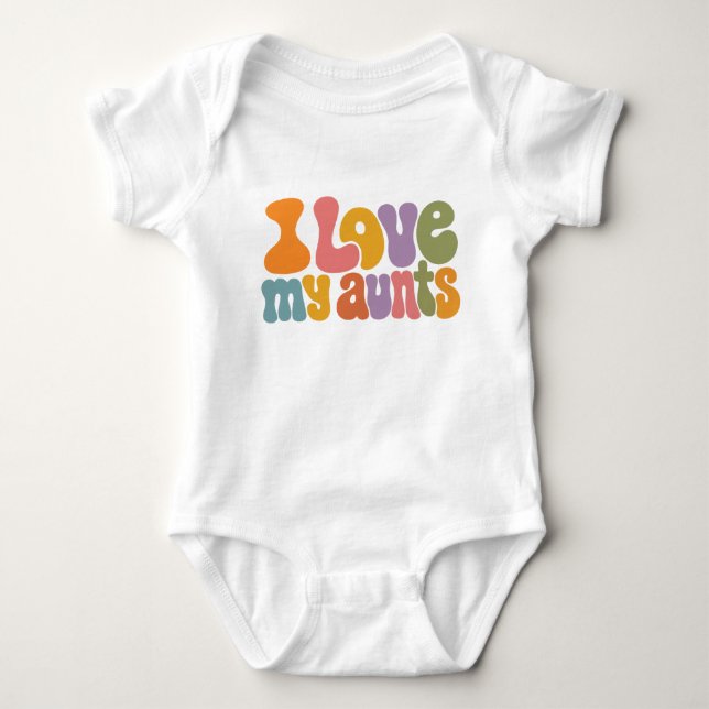 Body Para Bebé Amo el onsie de mi tía (Anverso)