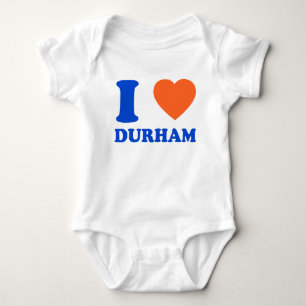 Body Para Bebé Amo el regalo de Durham Heart NC Bull City
