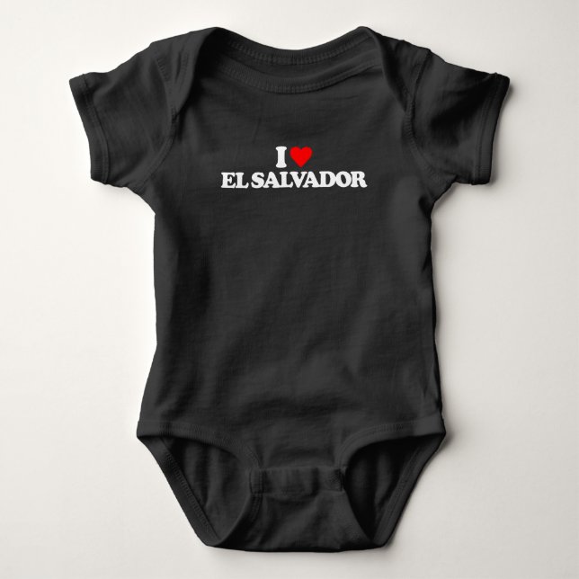 BODY PARA BEBÉ AMO EL SALVADOR (Anverso)