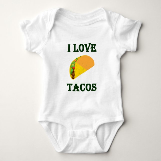 BODY PARA BEBÉ AMO EL TACOS (Anverso)