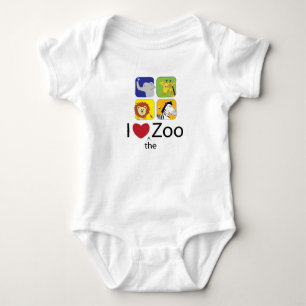 Body Para Bebé Amo El Zoológico
