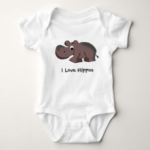 Body Para Bebé Amo Hippos