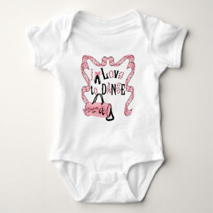 Body Para Bebé Amo La Camiseta De Baile