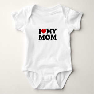 Body Para Bebé Amo La Camiseta De Mi Mamá Bebé