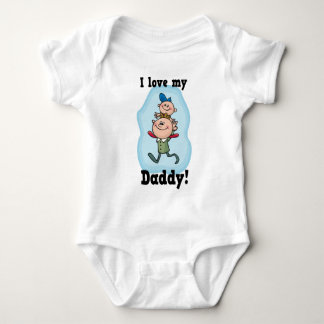 Body Para Bebé Amo la camiseta de mi papá