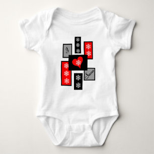 Body Para Bebé Amo La Nieve