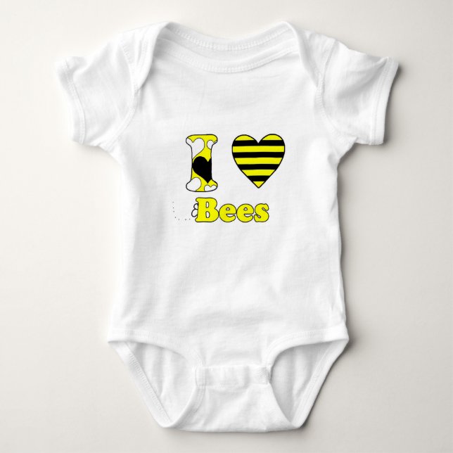 Body Para Bebé Amo las abejas (Anverso)