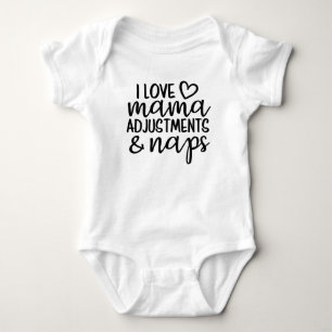 Body Para Bebé Amo los ajustes y siestas de mamá, quiropráctica,