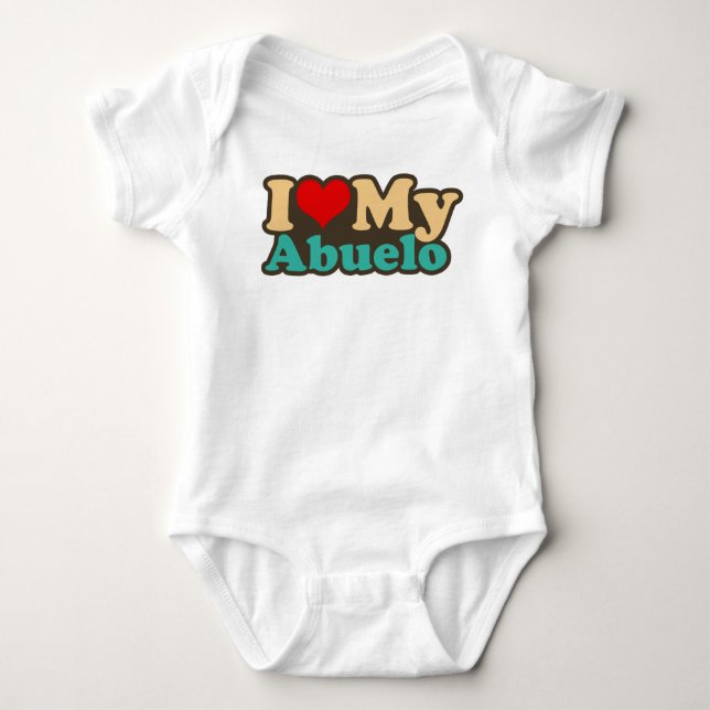 Body Para Bebé amo mi abuelo (Anverso)