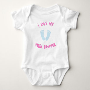 Body Para Bebé Amo mi Brother gemelo