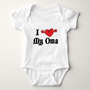 Body Para Bebé Amo mi camiseta de Oma