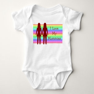 Body Para Bebé Amo mi camiseta del bebé de las mamás