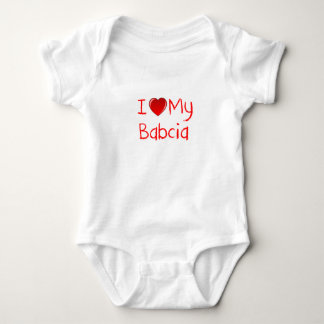 Body Para Bebé Amo mi camiseta del bebé y niño pequeño de Babcia