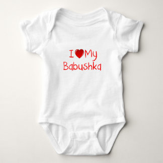 Body Para Bebé Amo mi camiseta del niño y del niño de Babushka