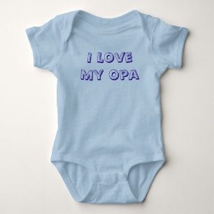 Body Para Bebé Amo mi enredadera del niño de Opa