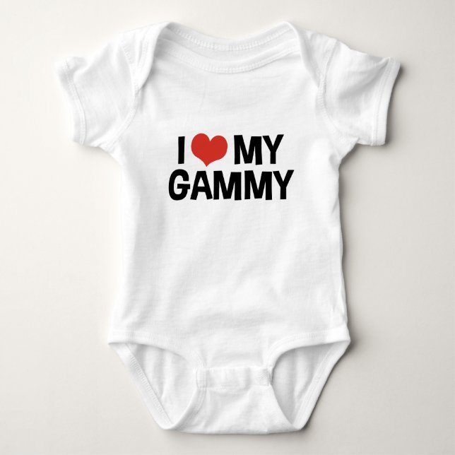 Body Para Bebé Amo Mi Gammy (Anverso)