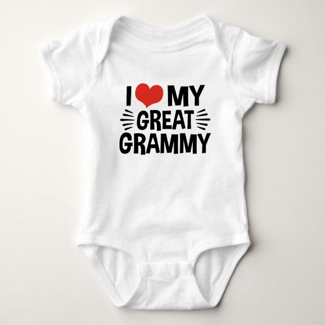 Body Para Bebé Amo Mi Gran Grammy (Anverso)