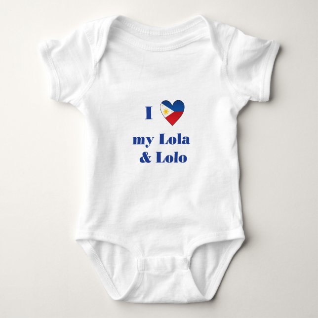 Body Para Bebé Amo mi Lola y Lolo1 (Anverso)