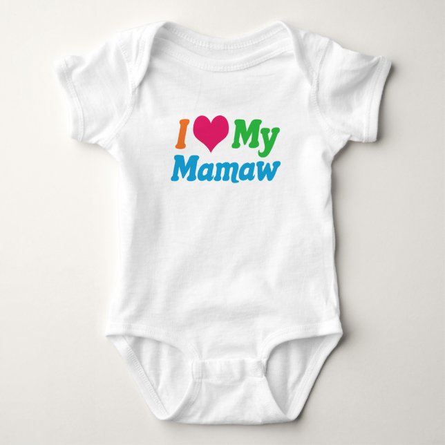 Body Para Bebé Amo Mi Mamaw (Anverso)