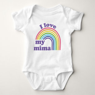 Body Para Bebé Amo mi Mima - Arcoiris lindo