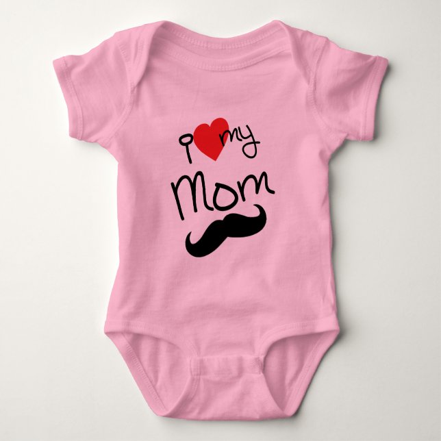 Body Para Bebé Amo mi mono de la mamá (Anverso)