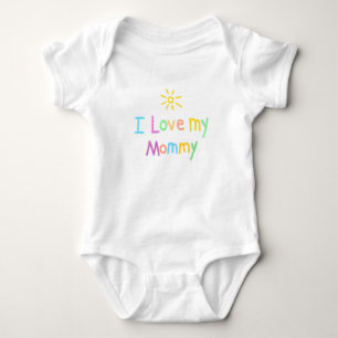 Body Para Bebé Amo mi mono del niño de la mamá