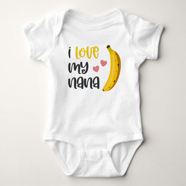 Body Para Bebé Amo Mi Nana (Anverso)