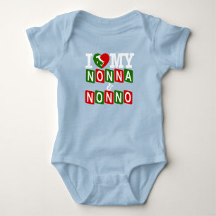 Body Para Bebé Amo mi Nonna & Nonno Baby T-Shirt