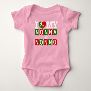 Body Para Bebé Amo mi Nonna & Nonno Baby T-Shirt