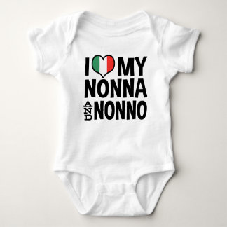 Body Para Bebé Amo mi Nonna y el Nonno