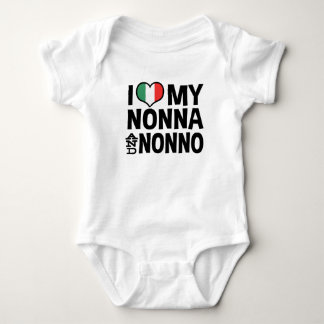 Body Para Bebé Amo mi Nonna y el Nonno