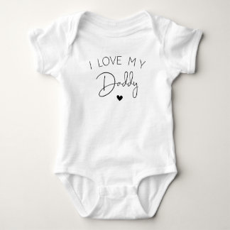 Body Para Bebé Amo Mi Papi Bodysuit