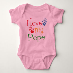 Body Para Bebé Amo Mi Pepe (Huellas Manuales)