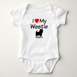 Body Para Bebé Amo Mi Perro Westie