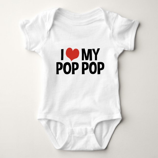 Body Para Bebé Amo Mi Pop (Anverso)