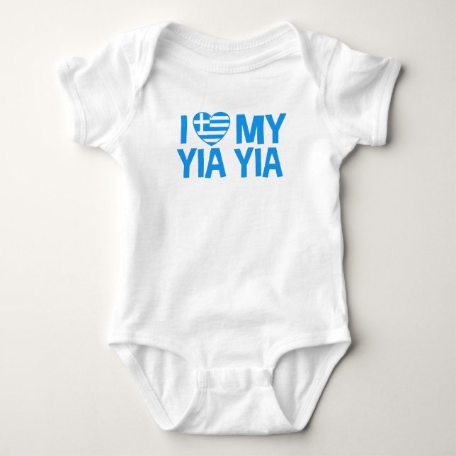 Body Para Bebé Amo Mi Yia Yia (Anverso)