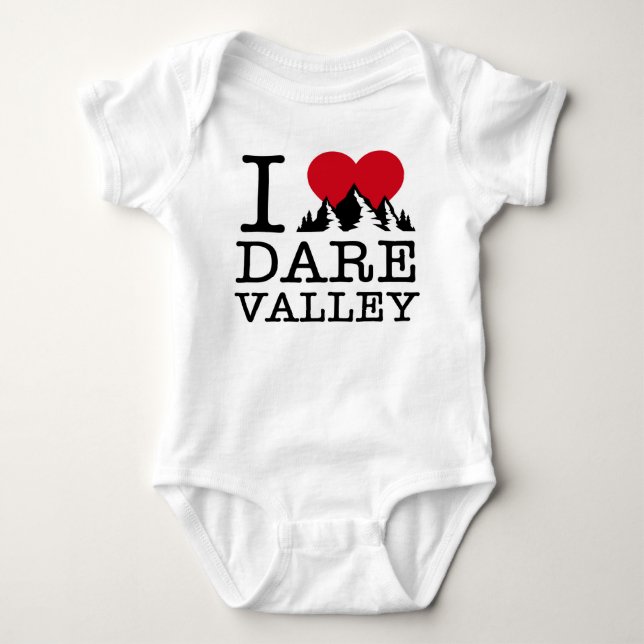 Body Para Bebé "Amo mono del bebé del valle del atrevimiento" (Anverso)