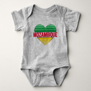Body Para Bebé Amo Mozambique, el corazón de Mozambique