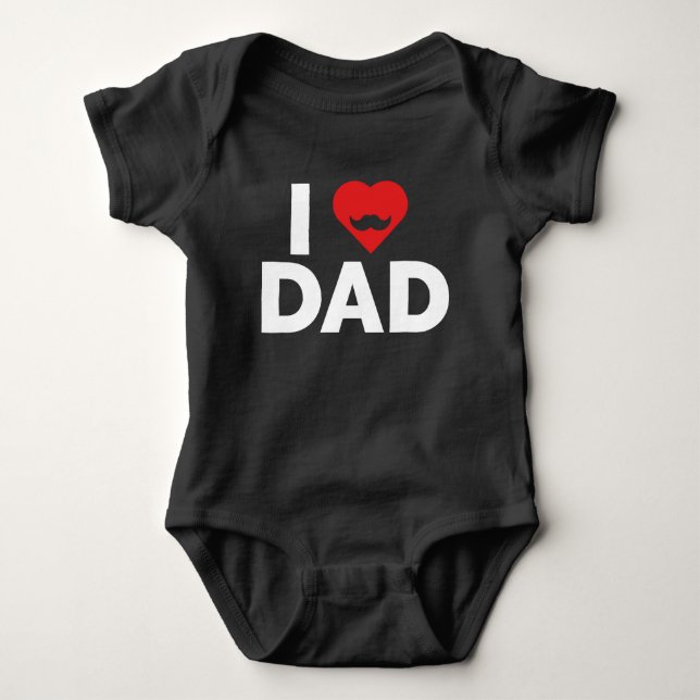 Body Para Bebé Amo Papá (Anverso)