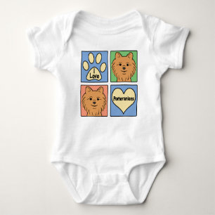 Body Para Bebé Amo Pomeranians