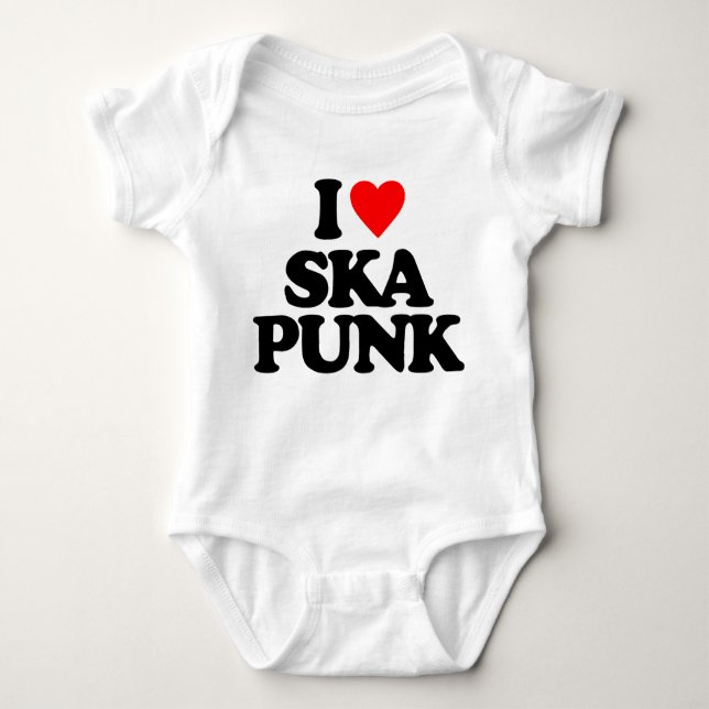 BODY PARA BEBÉ AMO PUNK DE SKA (Anverso)