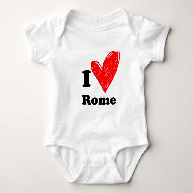 Body Para Bebé Amo Roma (Anverso)