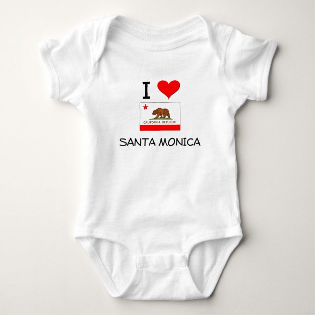 Body Para Bebé Amo SANTA MÓNICA California (Anverso)