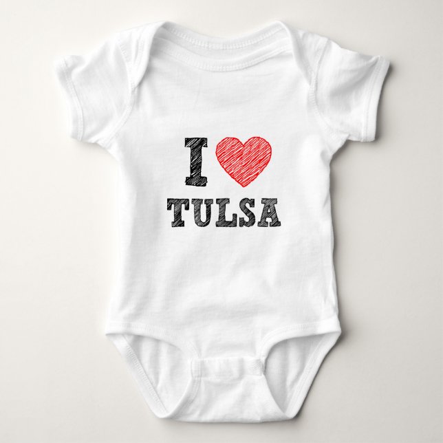 Body Para Bebé Amo Tulsa (Anverso)