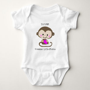 Body Para Bebé Amor a los monos - El pequeño mono de la abuela (P
