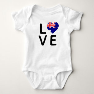 Body Para Bebé Amor - Bandera de Australia