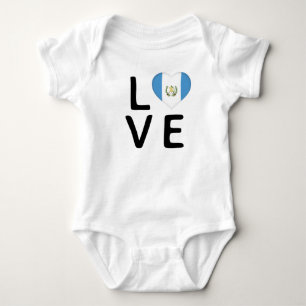 Body Para Bebé Amor - Bandera de Guatemala
