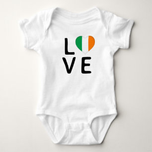 Body Para Bebé Amor - Bandera de Irlanda