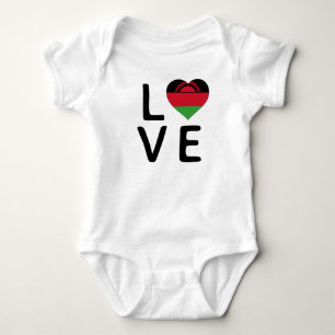Body Para Bebé Amor - Bandera de Malawi