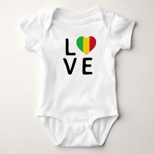 Body Para Bebé Amor - Bandera de Mali